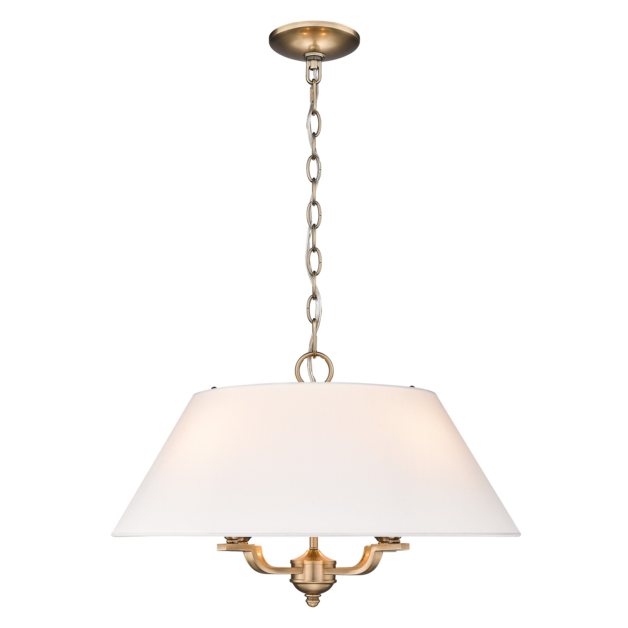 Coretta 4 Light 25 inch Modern Brass Pendant Ceiling Light